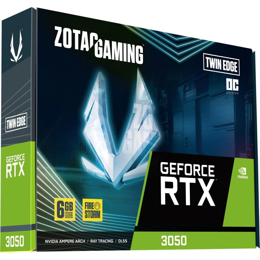 TARJETA VIDEO ZOTAC GeFORCE GAMING RTX 3050 6GB DDR6 2.FAN