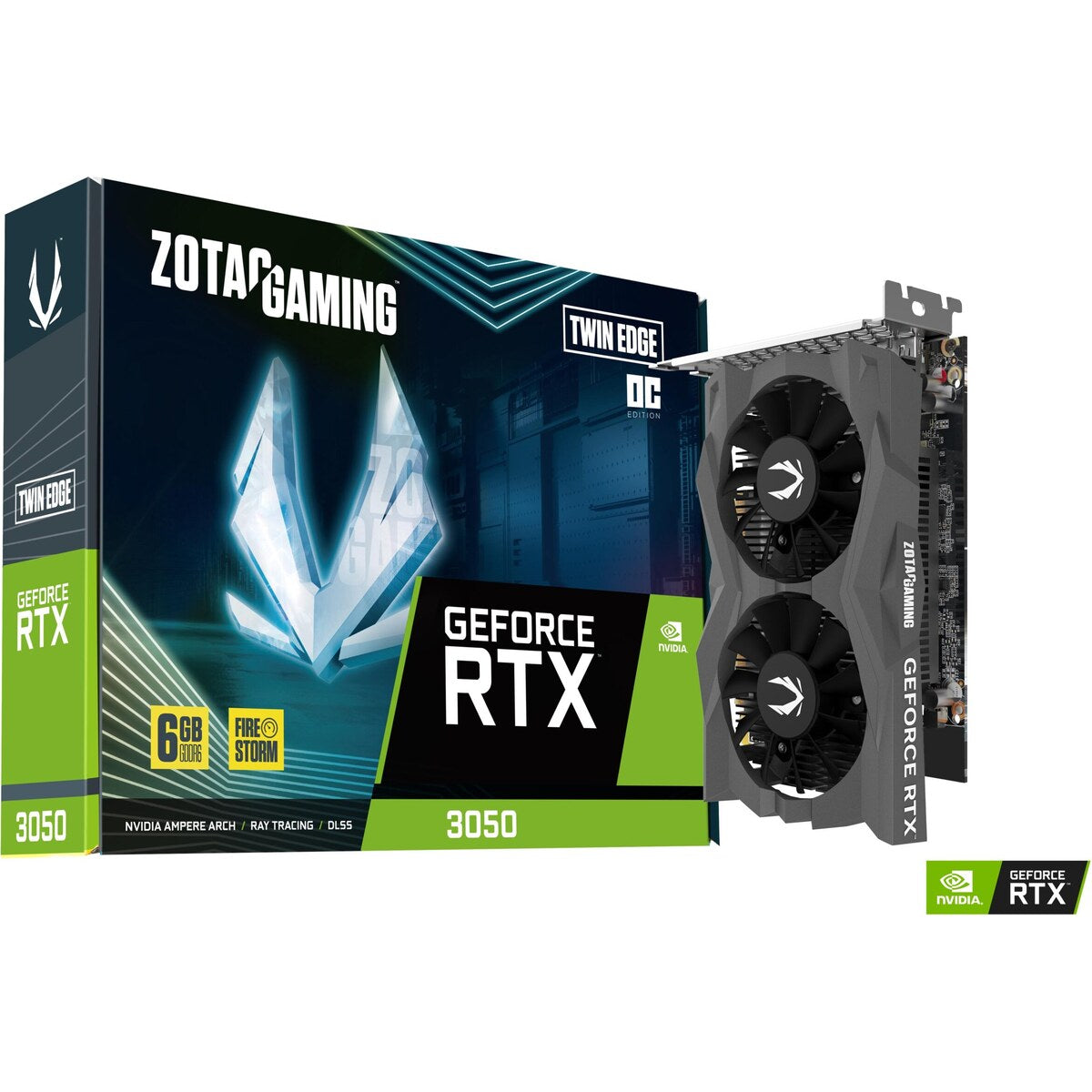 TARJETA VIDEO ZOTAC GeFORCE GAMING RTX 3050 6GB DDR6 2.FAN