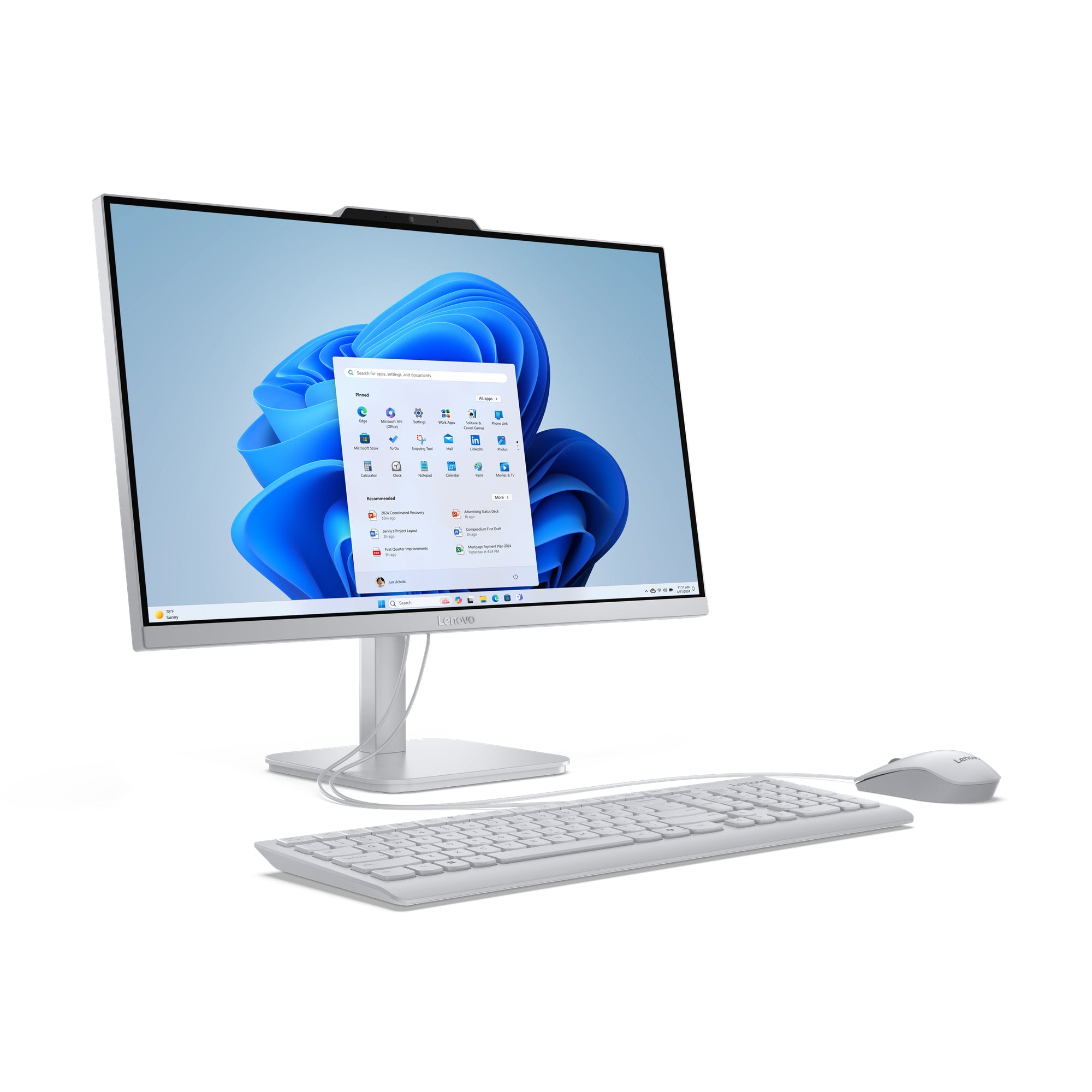 AIO LENOVO A100 INTEL N100 8GB DDR4 512GB SSD 23,8" FHD