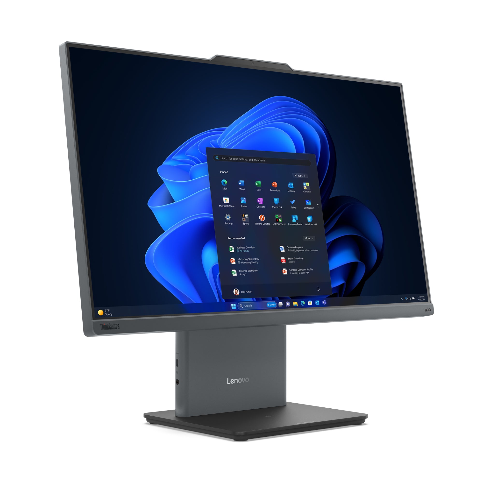AIO THINKCENTRE NEO 50A 24 GEN 5 INTEL CORE I5 13420H 8GB DDR5 512GB SSD 23,8" FHD