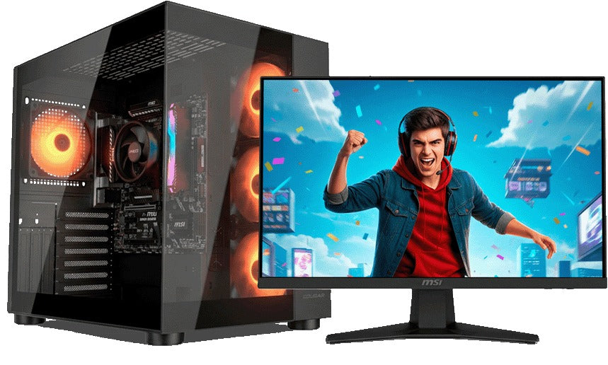 PC Gamer EVC Ryzen 5 8600G monitor 27
