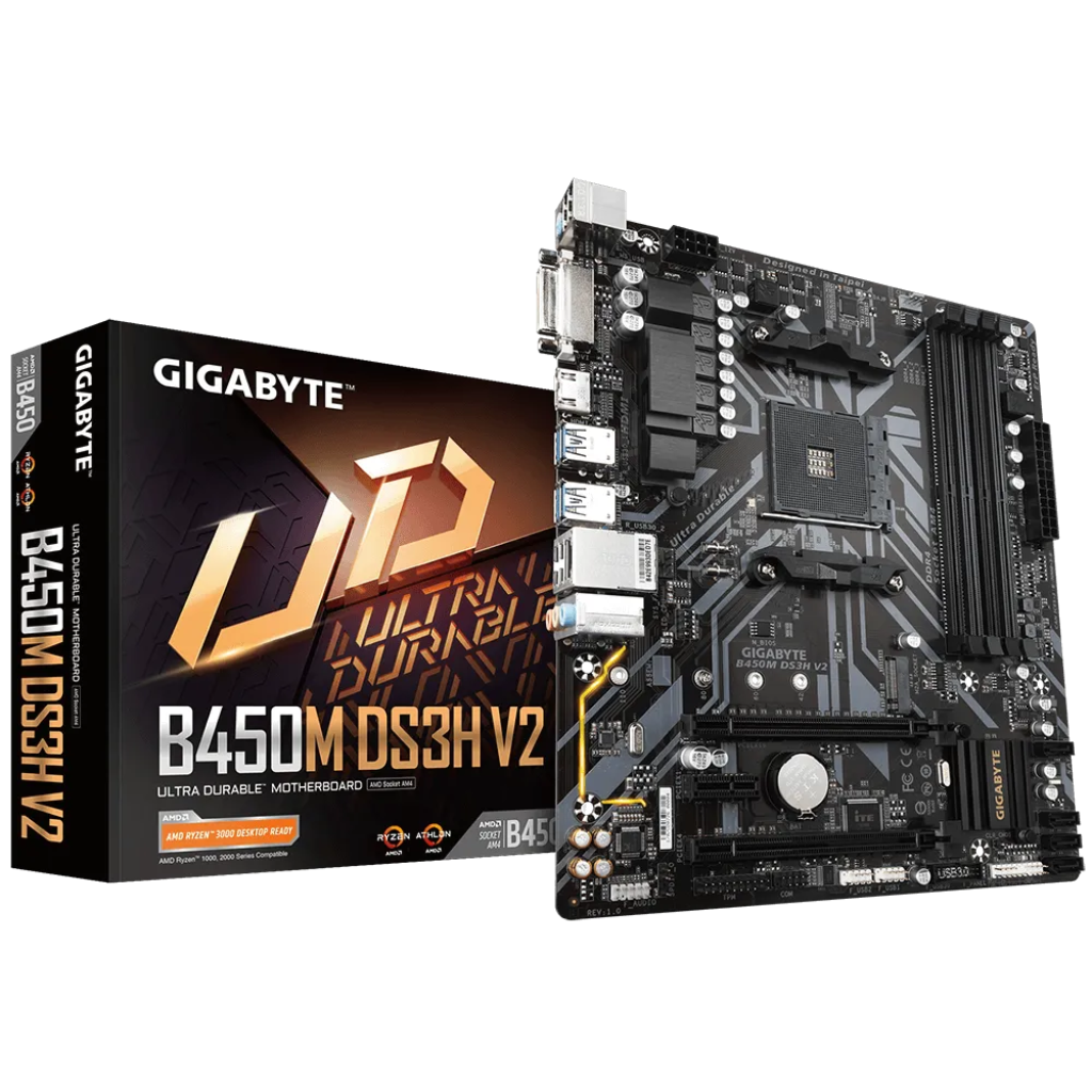 BOARD GIGABYTE B450M DS3H V2 4. DDR4 RYZEN AM4