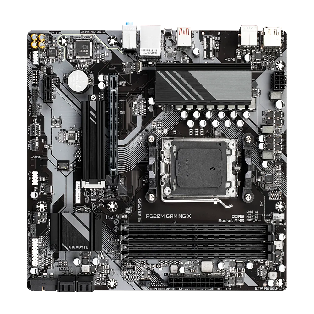 BOARD GIGABYTE A620M GAMING X AM5 DDR5 RYZEN AMD Ryzen™7000 AM5