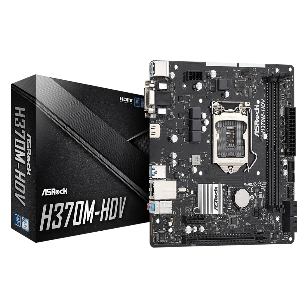 BOARD ASROCK H370M - HDV R2.0 A.V.R 2.DDR4 M.2 LGA 1151 8VA & 9NA GENERACION