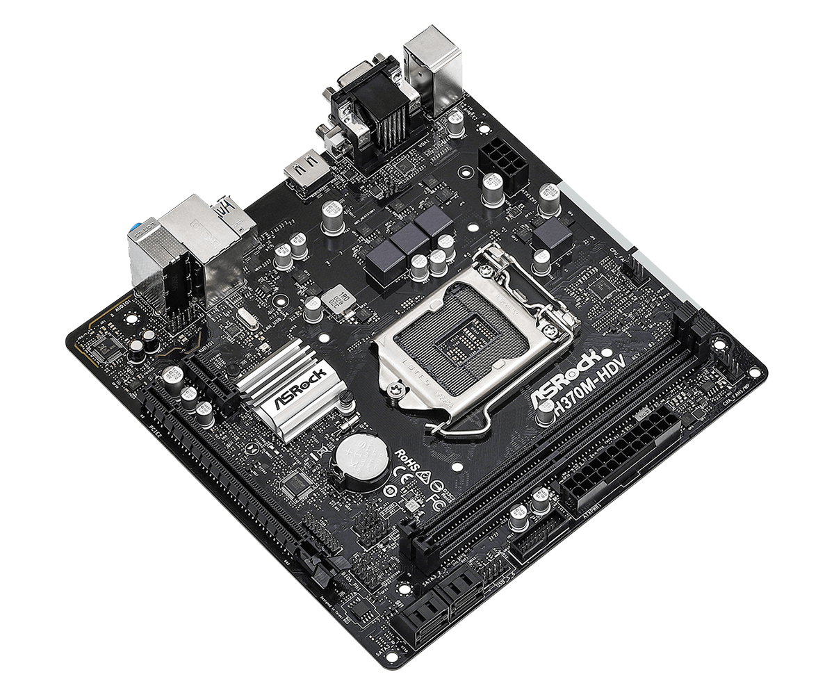 BOARD ASROCK H370M - HDV R2.0 A.V.R 2.DDR4 M.2 LGA 1151 8VA & 9NA GENERACION