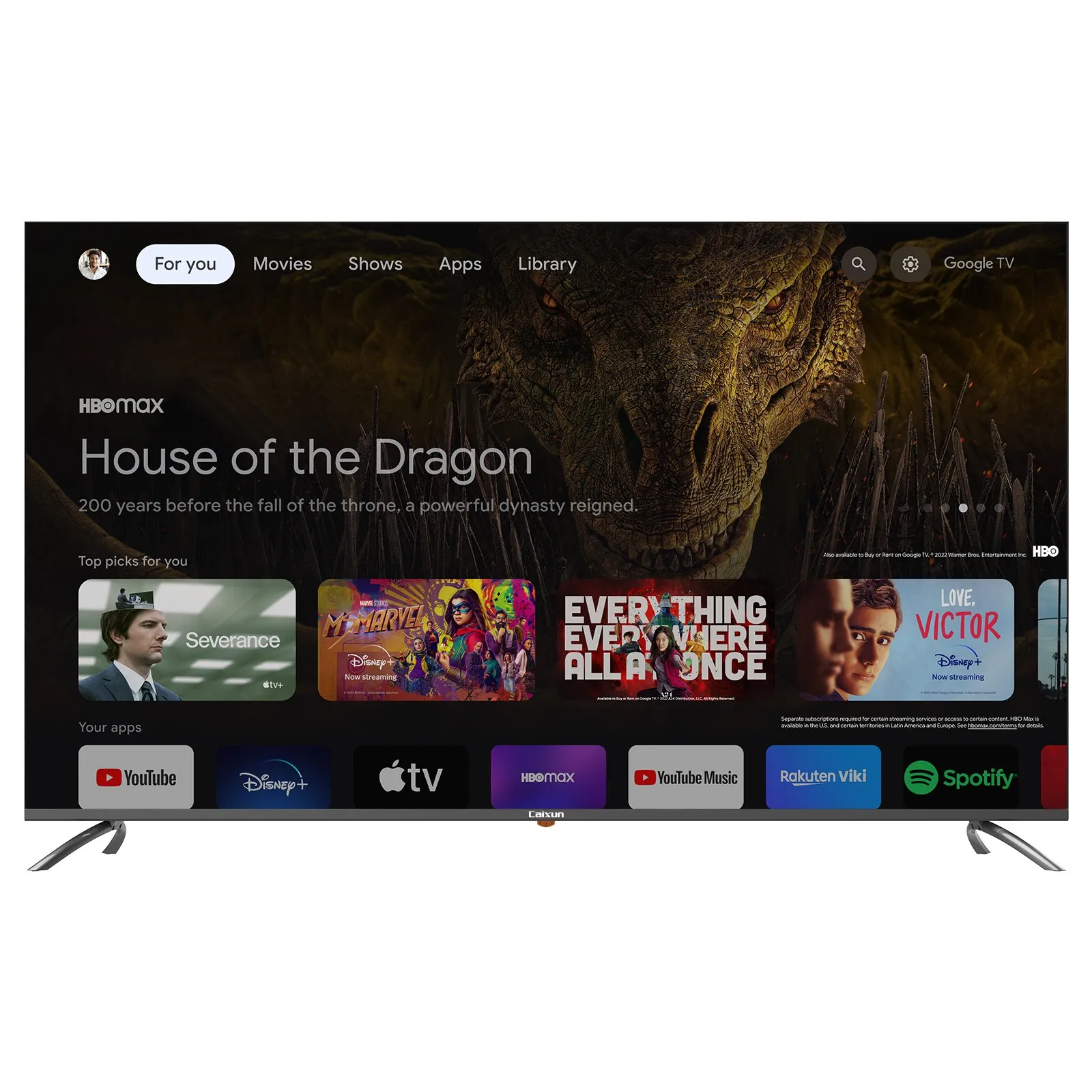 TELEVISOR CAIXUN C55VAUG SMART TV 55” UHD 4K