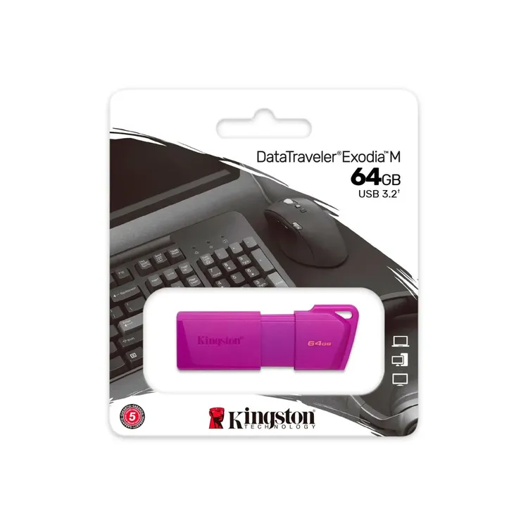 MEMORIA USB KINGSTON DATATRAVELER 3.2 DTX M 64GB MORADO