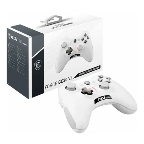 CONTROL GAMER MSI FORCE GC30 V2 INALAMBRICO PC BLANCO