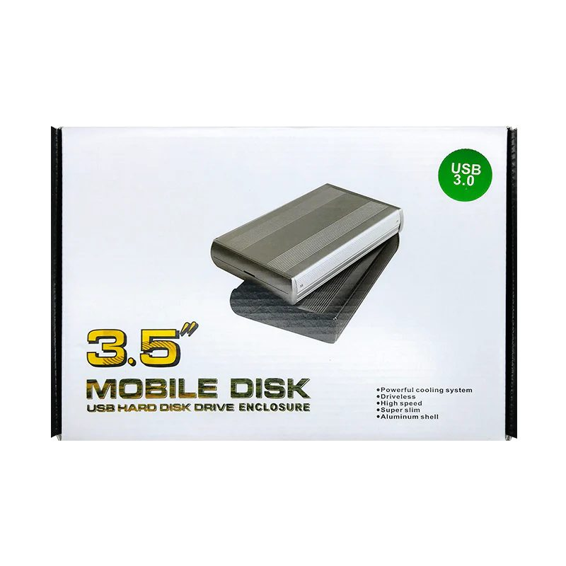 CAJA EXTERNA PARA DISCO SATA 3.5" USB 3.0 NEGRA MARCA XUE