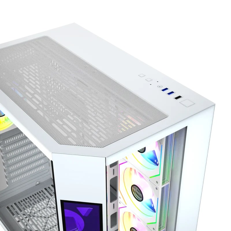 CHASIS XYZ NEUTRON BLANCA 4 FAN RGB 120MM