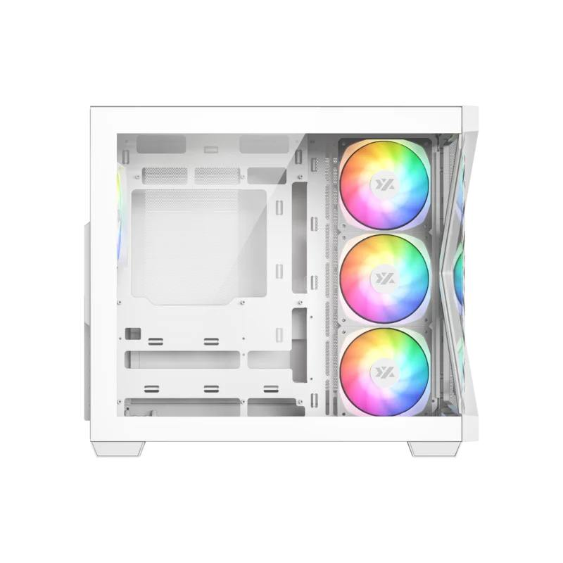 CHASIS XYZ QUBEX BLANCA 4 FAN ARGB 120MM