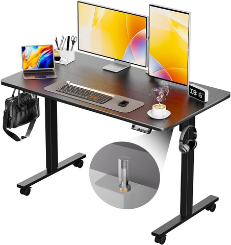 ESCRITORIO ELECTRICO ALTURA AJUSTABLE  / RUEDAS / 121cm