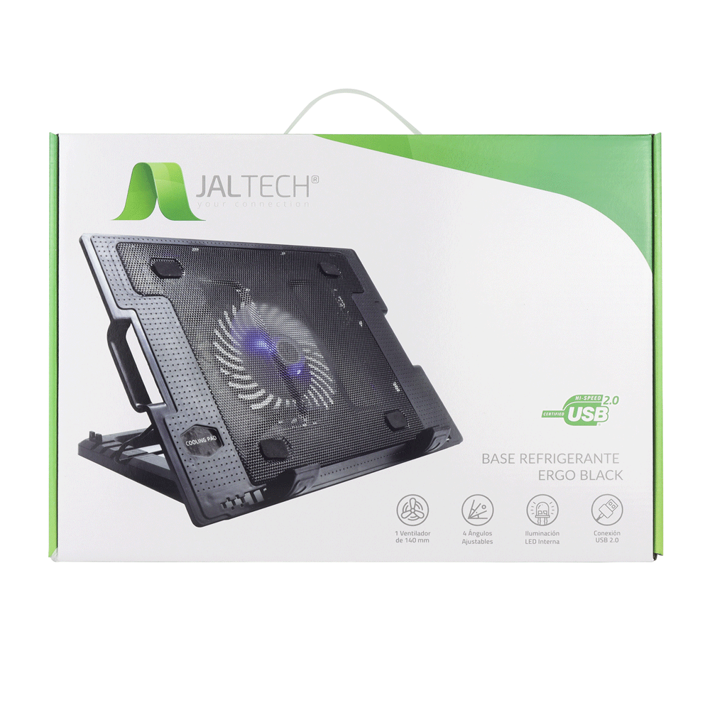 Base Refrigerante Jaltech Ergo Black N18 1. Fan