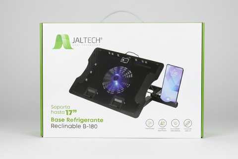 Base Refrigerante Jaltech B-180 1.Fan + Soporte de Celular