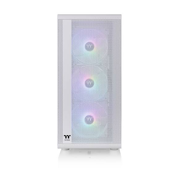 Chasis Thermaltake S200 Tg Argb Blanca 4.VENTILADORES 120MM ARGB + FUENTE 650W 80+ BRONZE